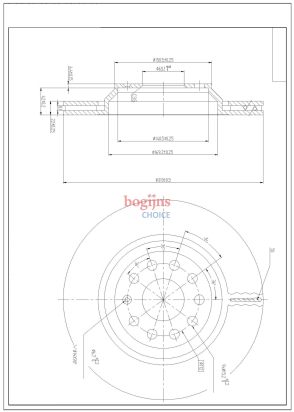 FREN DİSKİ ARKA 310X22