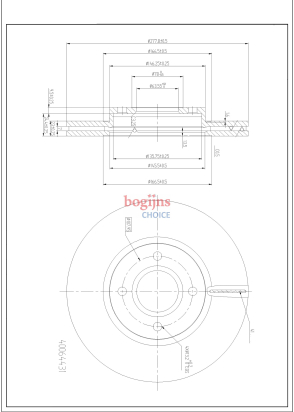 BOSCH 0 986 479 659 Remschijf, 278x23mm, 4x108, geventileerd