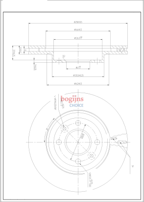 BOSCH 0 986 479 A86 Remschijf voor (258mm)