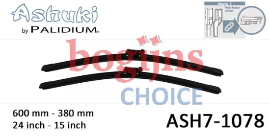 [BOSCH 3397007555] Ruitenwisser BOSCH Aerotwin A 555 S
600, 400 mm, Flatblade