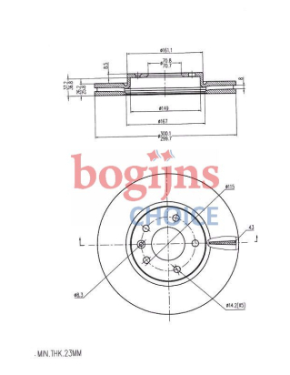 FREN DİSKİ ÖN (300MM)