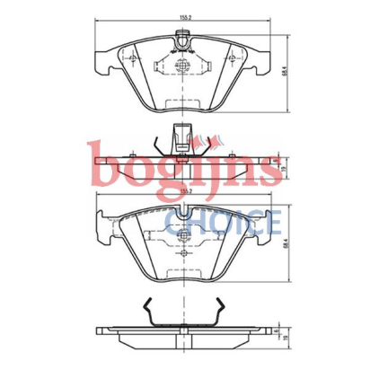 [FERODO FDB1628] FERODO PREMIER ECO FRICTION FDB1628 Remblokken
voorbereid voor waarschuwing bij slijtage