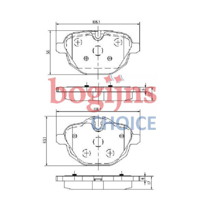 HELLA 8DB355013-921 Remblokken