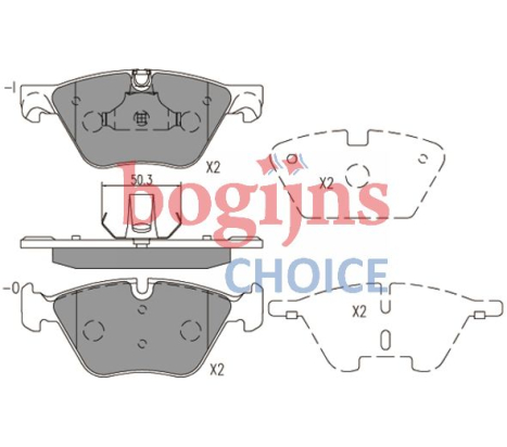 HELLA 8DB355014-351 Remblokken