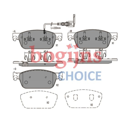 HELLA 8DB355014-981 Remblokken