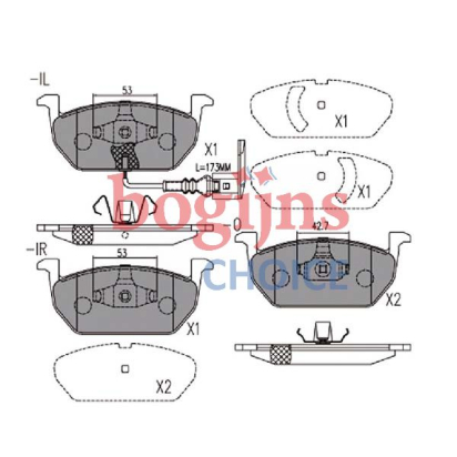 HELLA 8DB355021-951 Remblokken