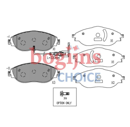 HELLA 8DB355021-971 Remblokken