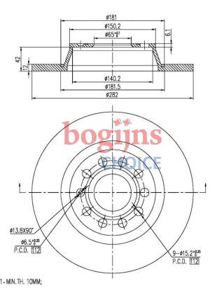 HELLA 8DD355112-141 Remschijf