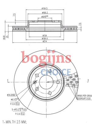 FREN DİSKİ ÖN 314X25