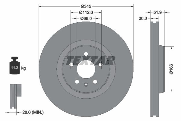 HELLA 8DD355117-181 Remschijf